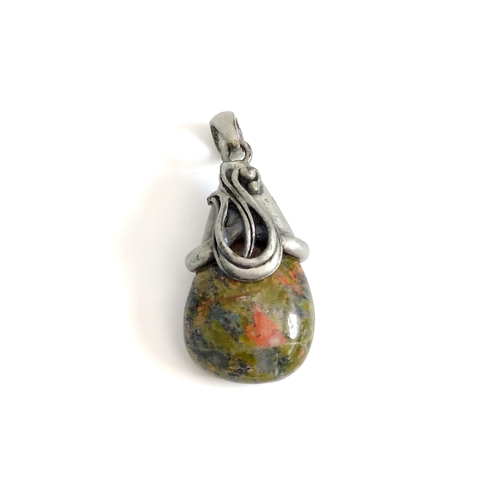 Signed Best vintage Jasper pendant